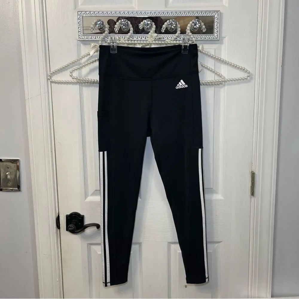 Adidas Women’s Full Length Black and White Leggings